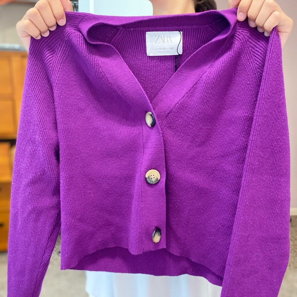 Gorgeous Cozy Girls Zara Sweater, Purple sz 11-12 - Picture 1 of 4